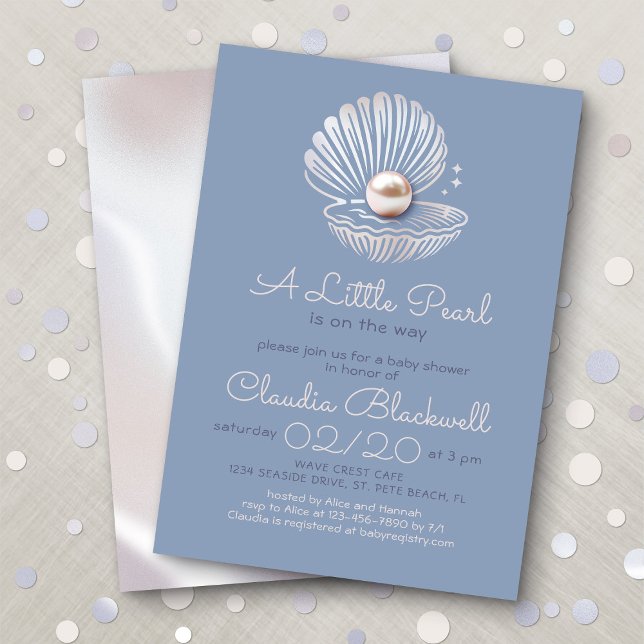 Inbjudan till Little Pearl Baby Shower (Skapare uppladdad)