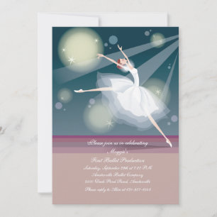 Inbjudan till livlig Ballerina