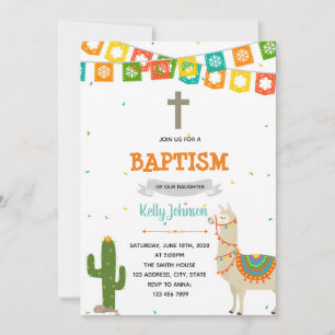 Inbjudan till Llama baptism