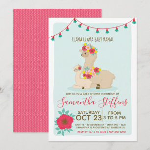 Inbjudan till Llama Llama Baby Llama Baby Shower