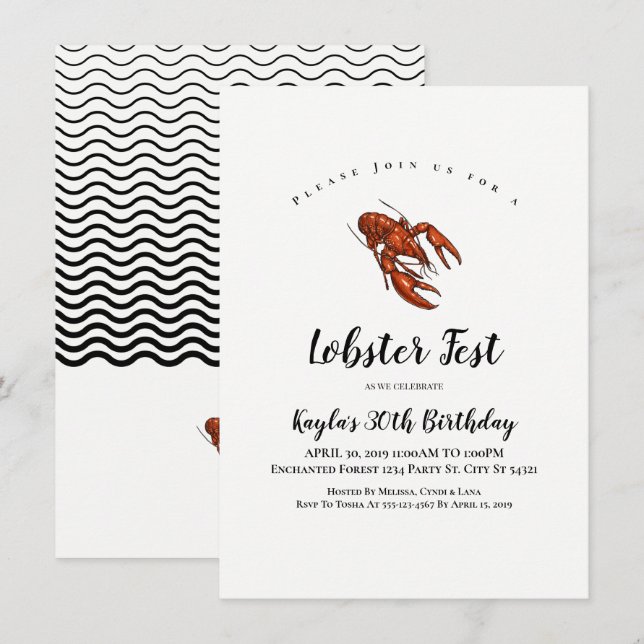 Inbjudan till lobbyflyg (Fram/baksida)