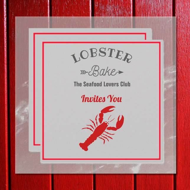 Inbjudan till Lobster Bake (Skapare uppladdad)