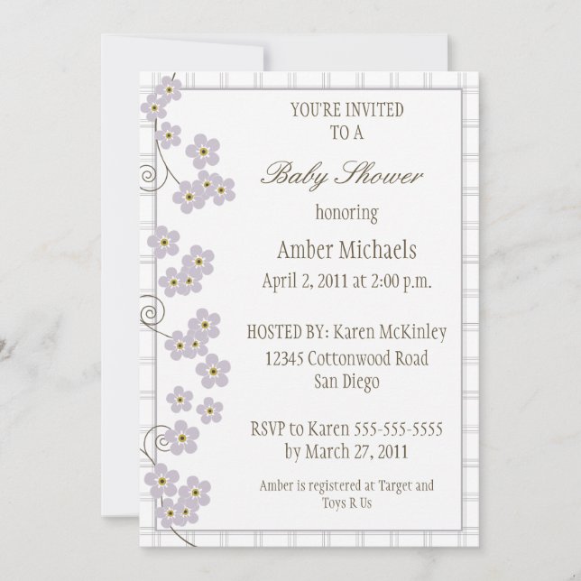 Inbjudan till Loggbok för spädbarn (Framsida)