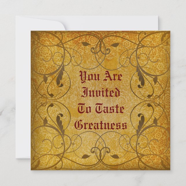 Inbjudan till lokal Blommigt (Framsida)