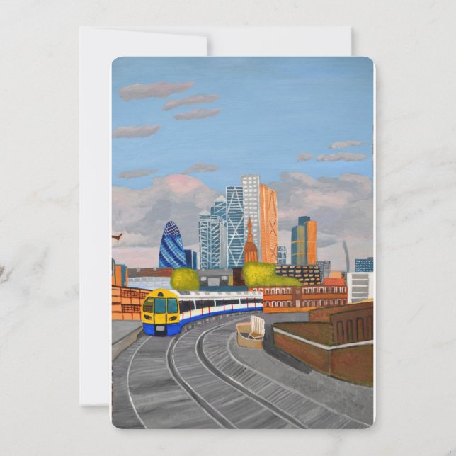 Inbjudan till London Tåg (Baksida)