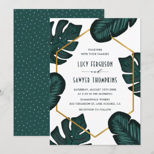 Inbjudan till Löv Ram Tropical Wedding