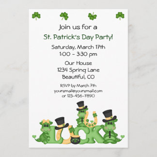 Inbjudan till Lucky Dragons St patrick's day Party