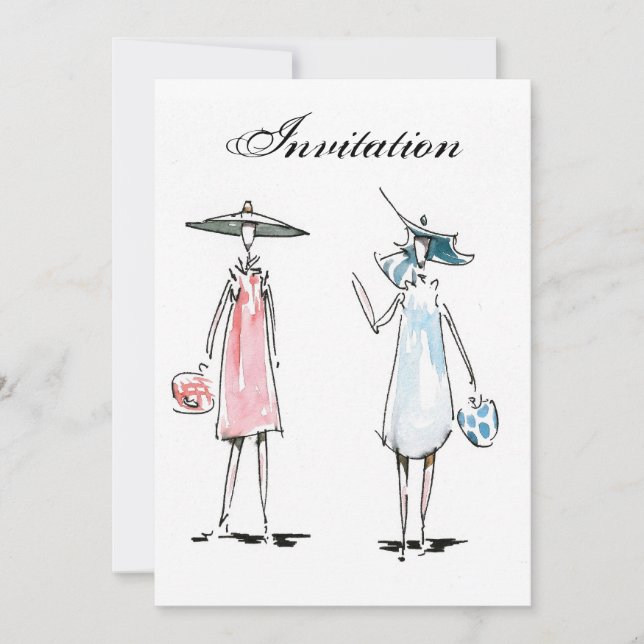 Inbjudan till lunch för damer (Framsida)