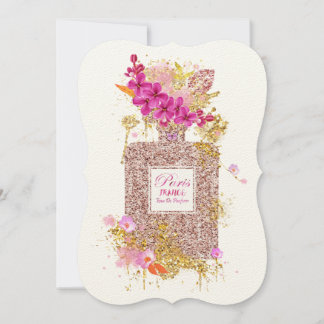 Inbjudan till Luxys Elegant Rosa Glitter Parfym