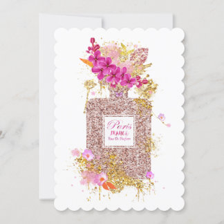 Inbjudan till Luxys Elegant Rosa Glitter Parfym