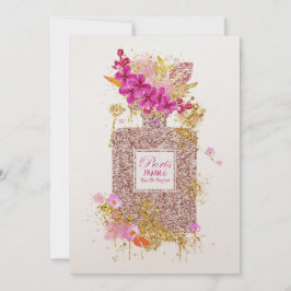 Inbjudan till Luxys Elegant Rosa Glitter Parfym 1