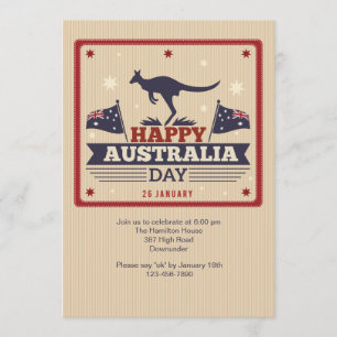Inbjudan till Lycklig Australiens dag