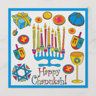Inbjudan till lycklig Chanukah