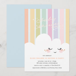 Inbjudan till Lycklig Cloud Baby Shower