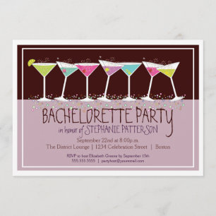 Inbjudan till Lycklig Cocktails Bachelorette-parti