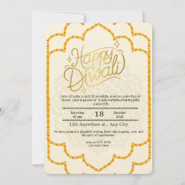 Inbjudan till lycklig Diwali Firande