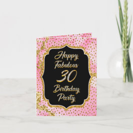 Inbjudan till lycklig Fabulous 30års födelsedag Pa
