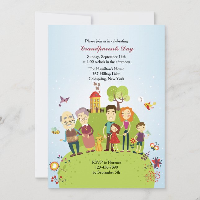 Inbjudan till lycklig-morföräldrar (Framsida)