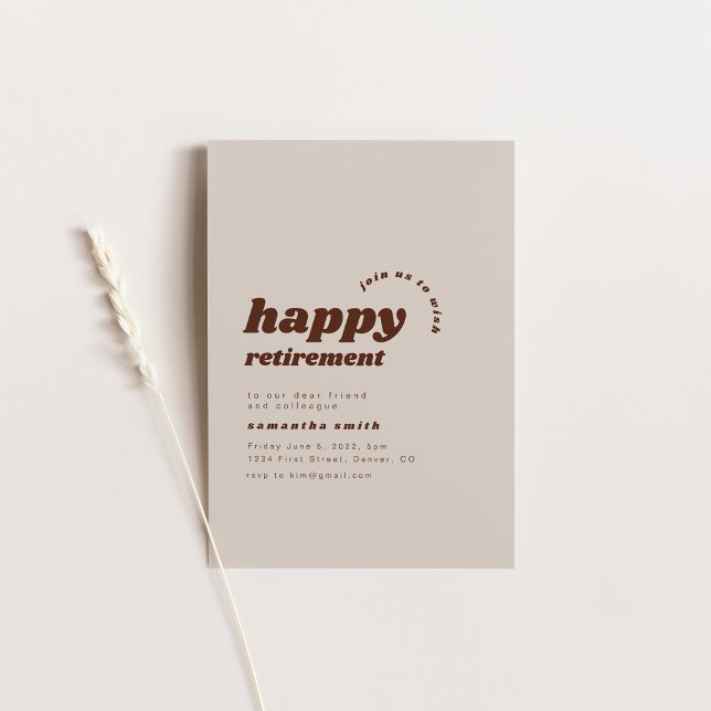 Inbjudan till lycklig Pension-partiet (Skapare uppladdad)