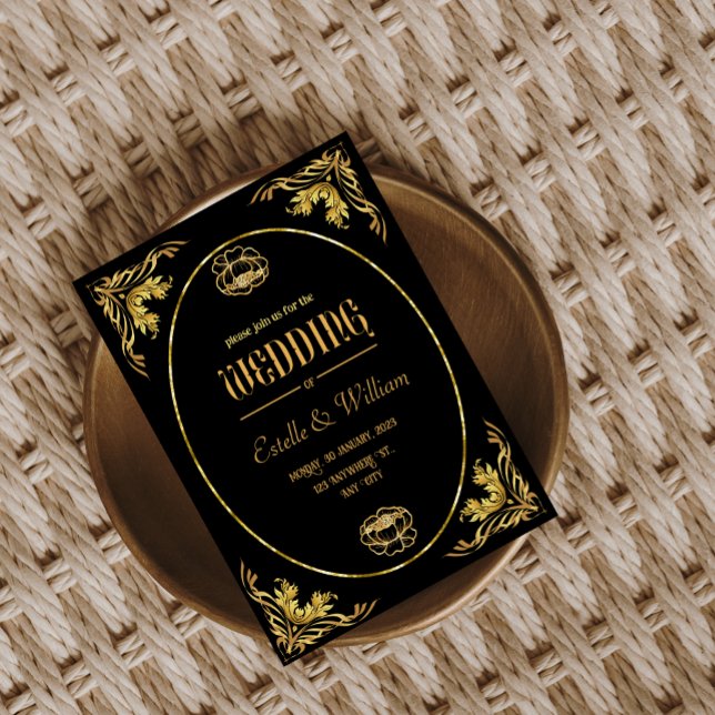 Inbjudan till lyxElegant Bröllopskort (Skapare uppladdad)