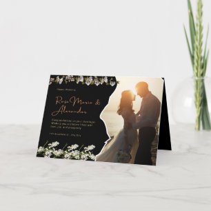 Inbjudan till lyxgold Foil Wedding