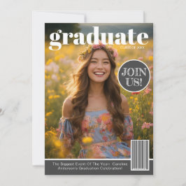 Inbjudan till Magazine Cover Photo Student Party