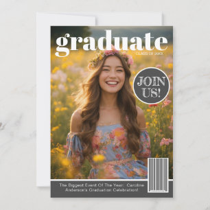 Inbjudan till Magazine Cover Photo Student Party