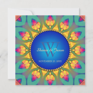 Inbjudan till Magic Bohemian Solros Monogram
