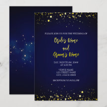Inbjudan till Magic Starry Night Wedding