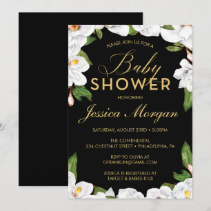 Inbjudan till magnolia Baby Shower