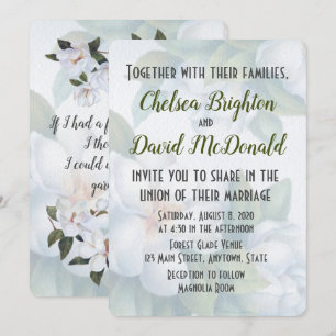 Inbjudan till Magnolia Wedding