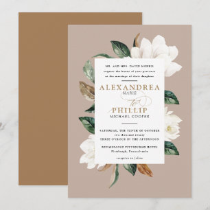 Inbjudan till Magnolia Wedding Tan