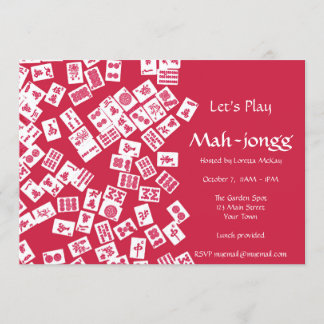 Inbjudan till Mah-Jongg-spelpartiet