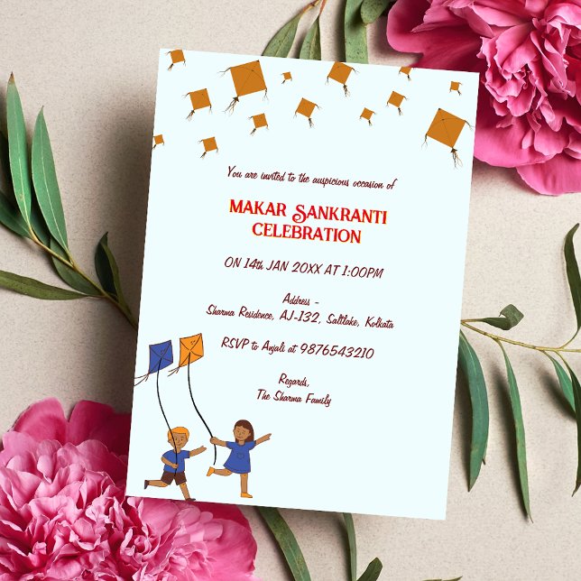 Inbjudan till Makar Sankranti Firande (Skapare uppladdad)