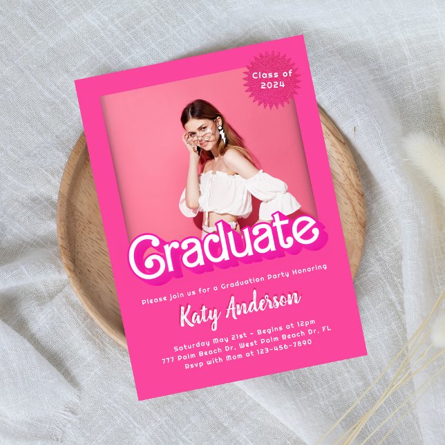 Inbjudan till Malibu Shock rosa Doll Studenten (Skapare uppladdad)