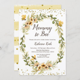 Inbjudan till mamma till Bee Baby Shower