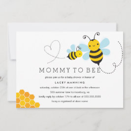 Inbjudan till mamma till Bee Baby Shower