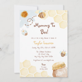 Inbjudan till mamma till Bee Baby Shower