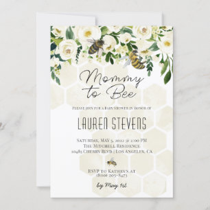Inbjudan till mamma till Bee Baby Shower