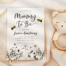 Inbjudan till mamma till Bee Baby Shower
