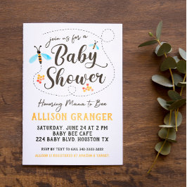 Inbjudan till mamma till Bee Baby Shower
