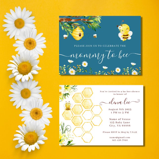 Inbjudan till mamma till Bee Baby Shower (Skapare uppladdad)