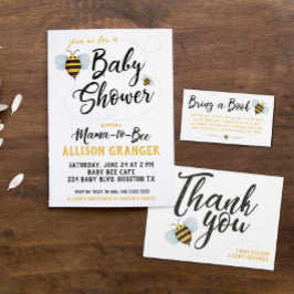 Inbjudan till mamma till Bee Baby Shower