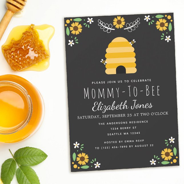 Inbjudan till mamma till Bee Baby Shower (Skapare uppladdad)
