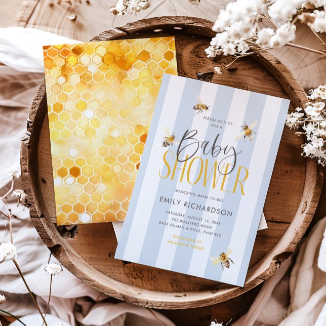 Inbjudan till mamma till Bee Baby Shower (Skapare uppladdad)