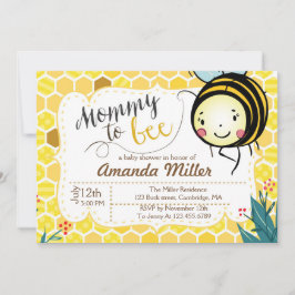 Inbjudan till mamma till bin - Bee Baby Shower