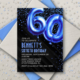 Inbjudan till manar Blue 60 Birthday