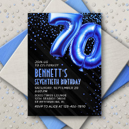 Inbjudan till manar Blue 70 Birthday