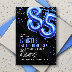 Inbjudan till manar Blue 85 Birthday