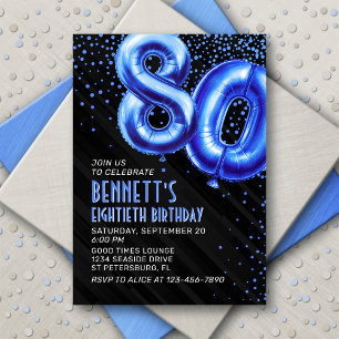 Inbjudan till manar Blue Birthday